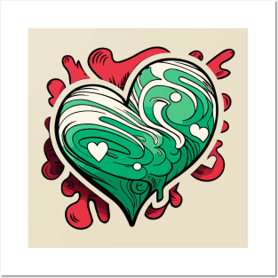 Hip-hop heart Posters and Art